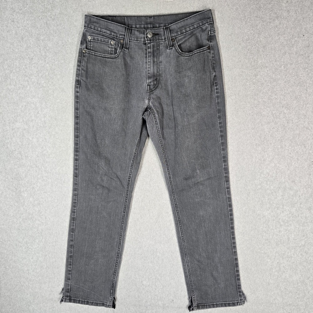 Levi's 541 Men Jeans 31X32 Gray Denim Athletic Taper Low Rise 29" Inseam READ